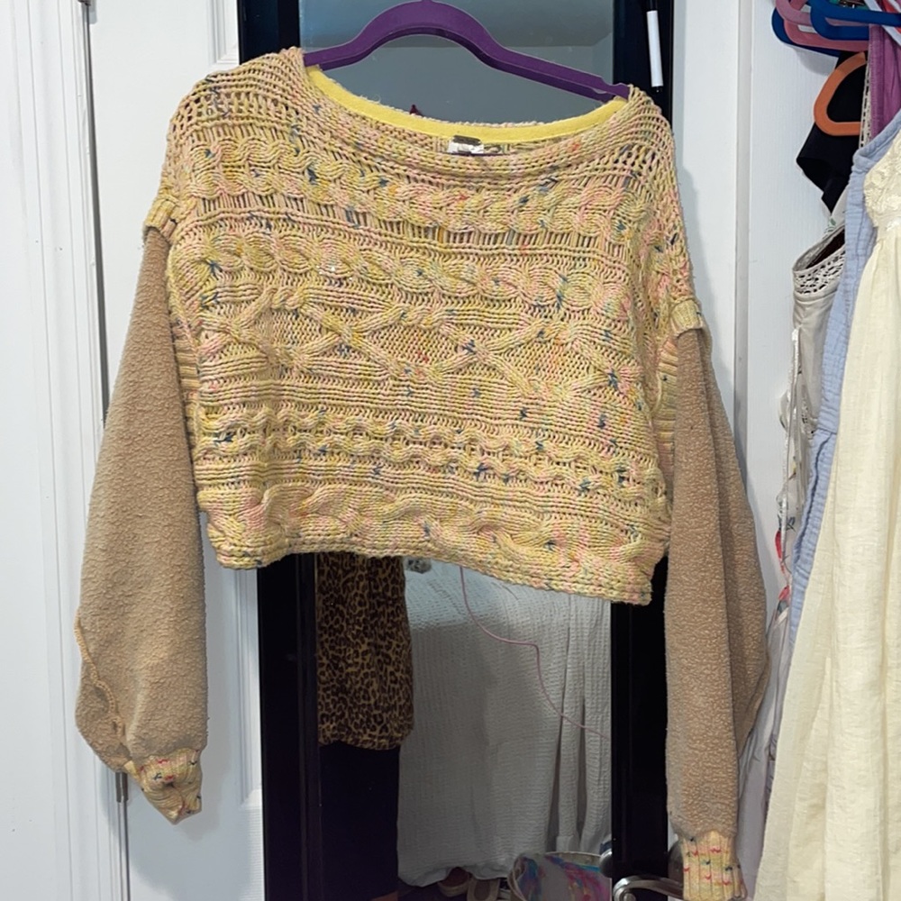 NWOT Free People Honeycomb Sweater XS - Picture 4 of 7
